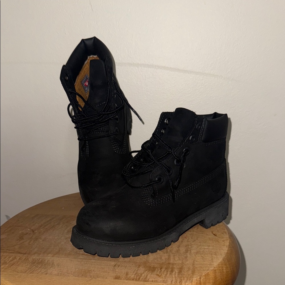 Timberland Kids Black Boots